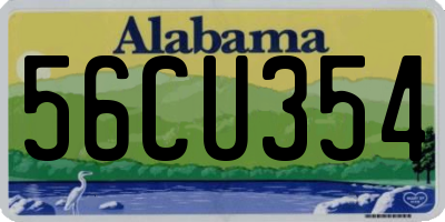 AL license plate 56CU354