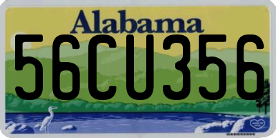 AL license plate 56CU356