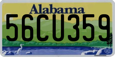 AL license plate 56CU359