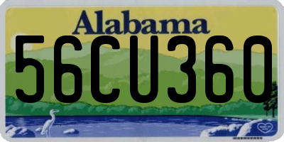 AL license plate 56CU360