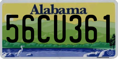 AL license plate 56CU361