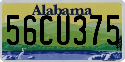 AL license plate 56CU375