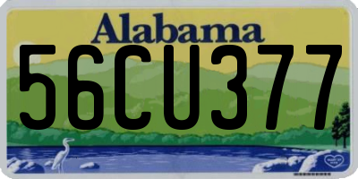 AL license plate 56CU377