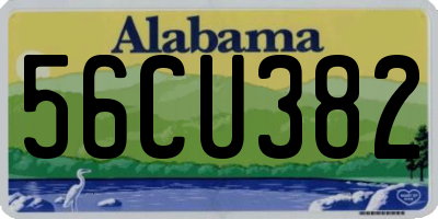 AL license plate 56CU382