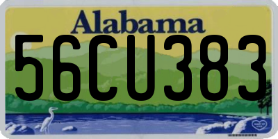 AL license plate 56CU383