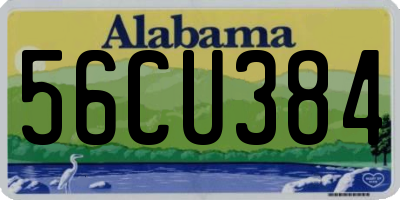 AL license plate 56CU384