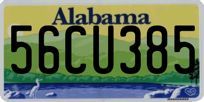 AL license plate 56CU385