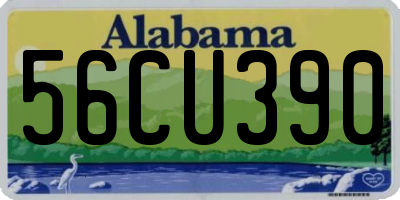 AL license plate 56CU390