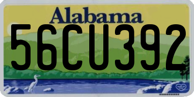 AL license plate 56CU392