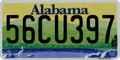 AL license plate 56CU397