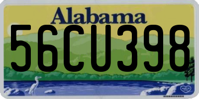 AL license plate 56CU398