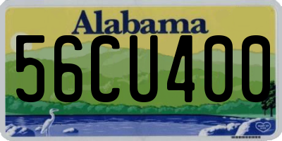 AL license plate 56CU400