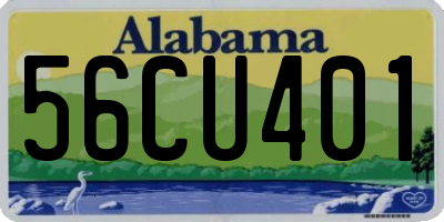 AL license plate 56CU401
