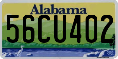 AL license plate 56CU402