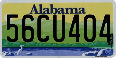 AL license plate 56CU404