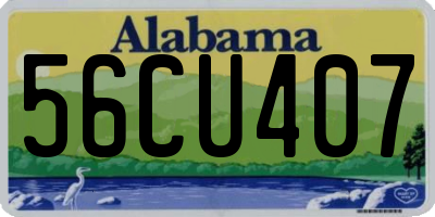 AL license plate 56CU407