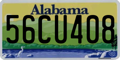 AL license plate 56CU408