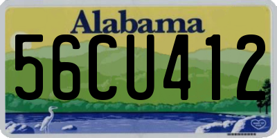 AL license plate 56CU412
