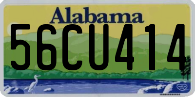 AL license plate 56CU414