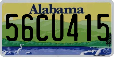 AL license plate 56CU415