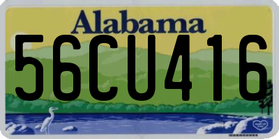 AL license plate 56CU416