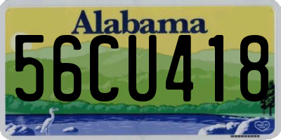 AL license plate 56CU418