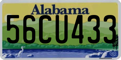 AL license plate 56CU433