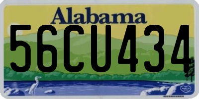 AL license plate 56CU434