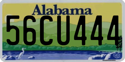 AL license plate 56CU444
