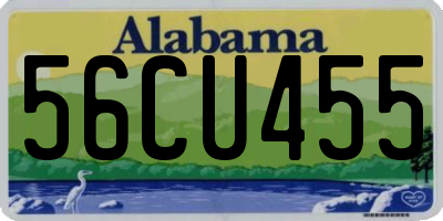 AL license plate 56CU455