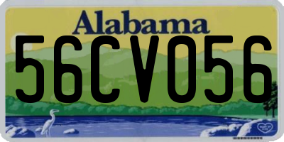 AL license plate 56CV056