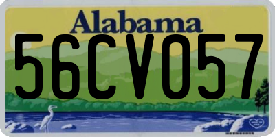 AL license plate 56CV057
