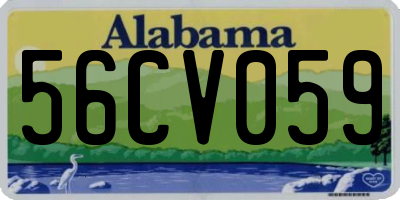 AL license plate 56CV059