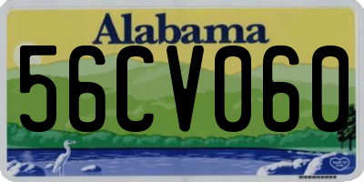 AL license plate 56CV060
