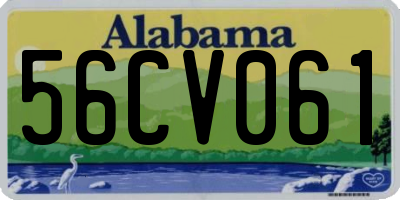 AL license plate 56CV061
