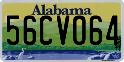 AL license plate 56CV064