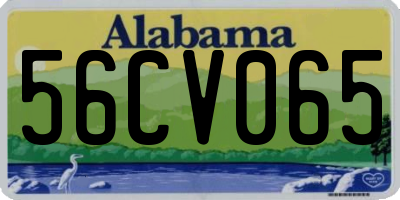 AL license plate 56CV065