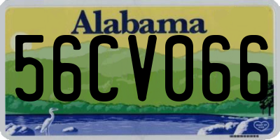 AL license plate 56CV066