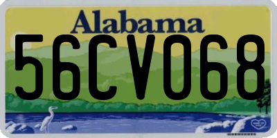 AL license plate 56CV068