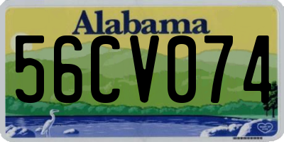 AL license plate 56CV074