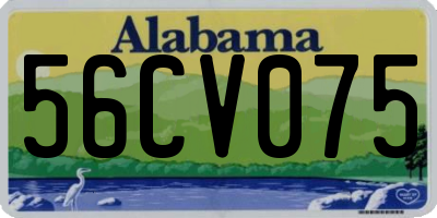 AL license plate 56CV075