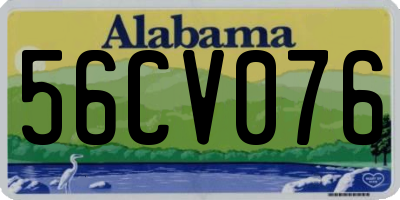 AL license plate 56CV076