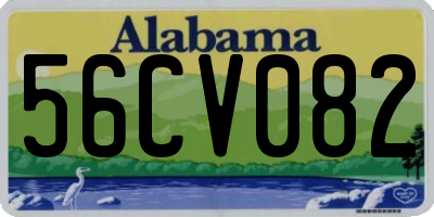 AL license plate 56CV082