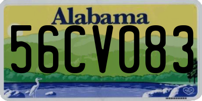 AL license plate 56CV083