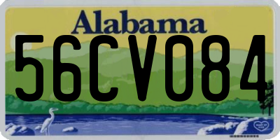 AL license plate 56CV084