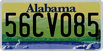 AL license plate 56CV085