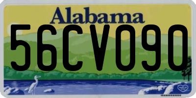 AL license plate 56CV090