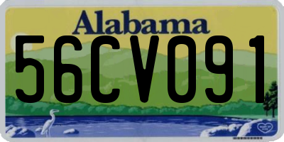 AL license plate 56CV091