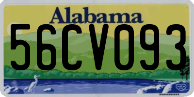 AL license plate 56CV093
