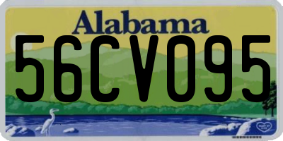 AL license plate 56CV095